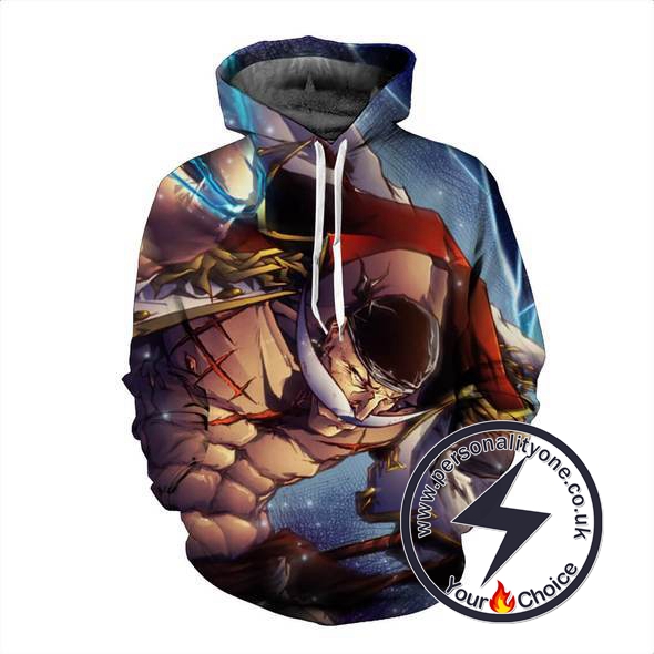 One Piece - White Beard 3D - Hoodies